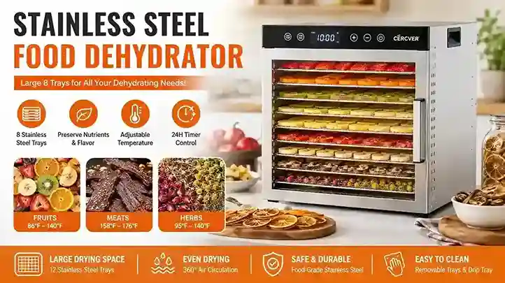 stainless steel vs plastic dehydrator